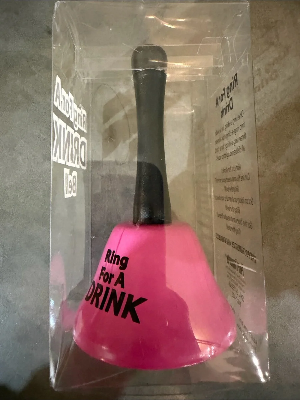 Funny “Ring For A Drink” Bell | Bar Cart Decor | Hostess Gift | Party Game